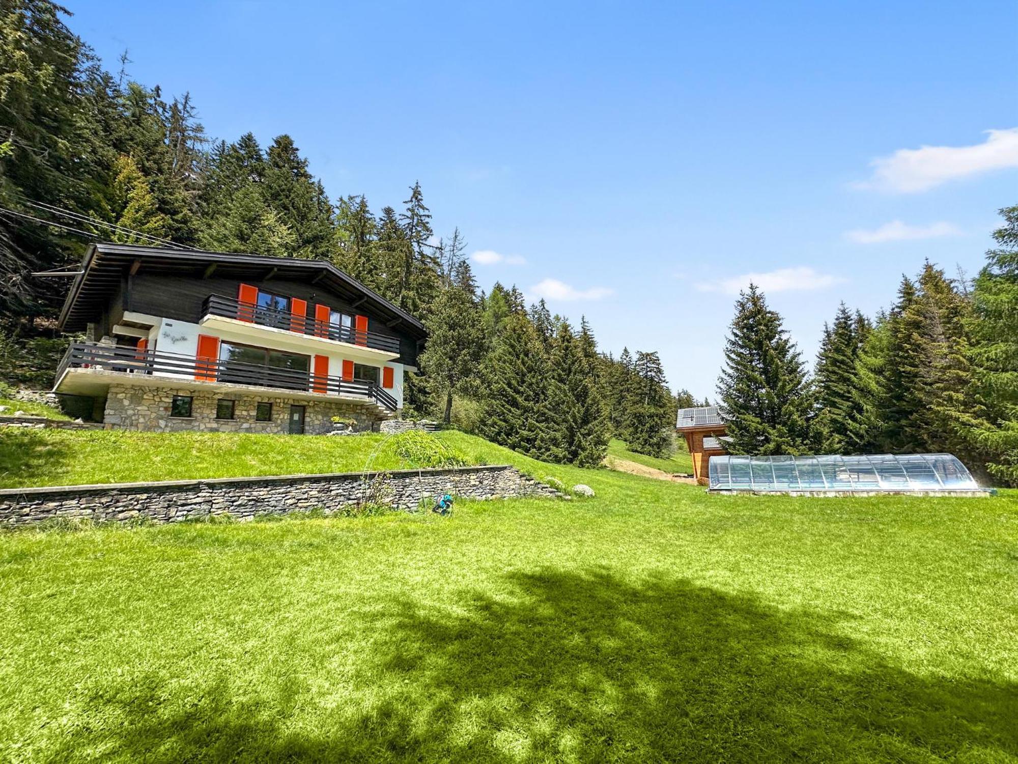 Chalet Familial Les Girolles Aux Portes D'Anzere Arbaz Экстерьер фото
